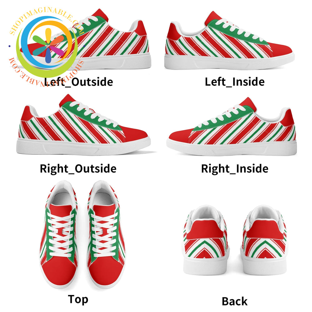 Candy Cane Skateboard Shoes