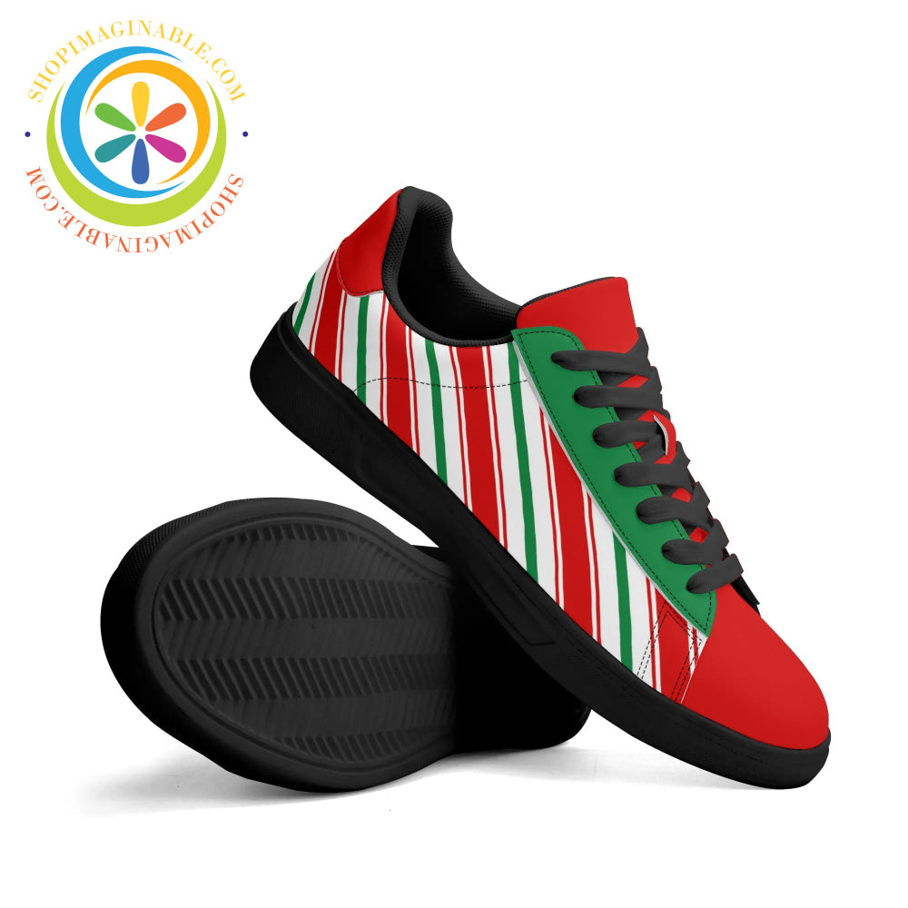 Candy Cane Skateboard Shoes