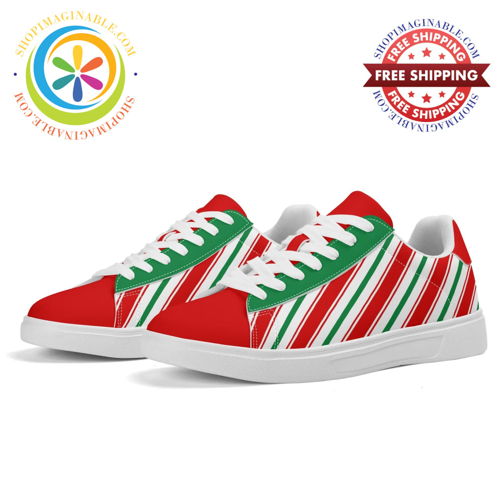 Candy Cane Skateboard Shoes White / Us5.5 (Eu36)