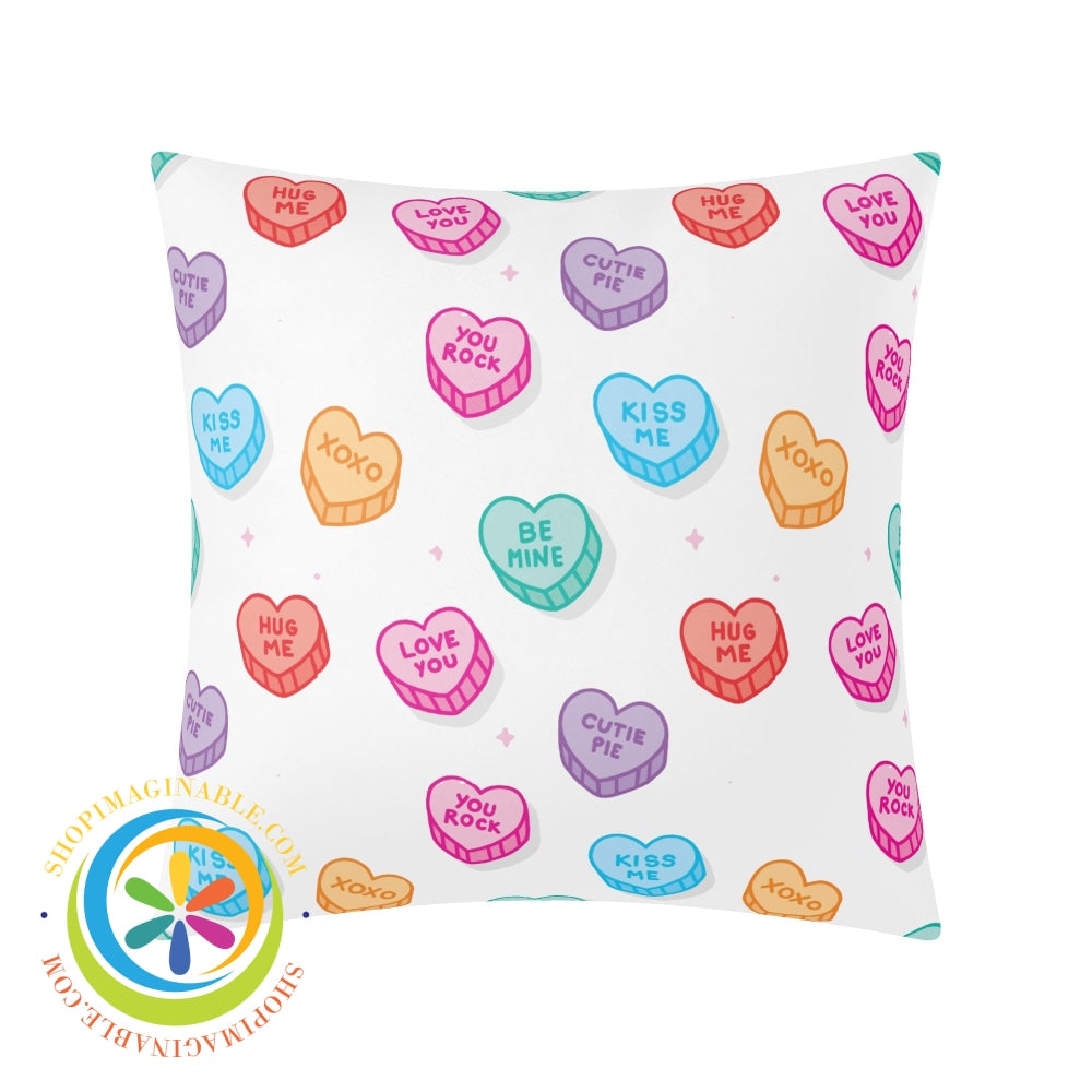 Candy Hearts Pillow Cover