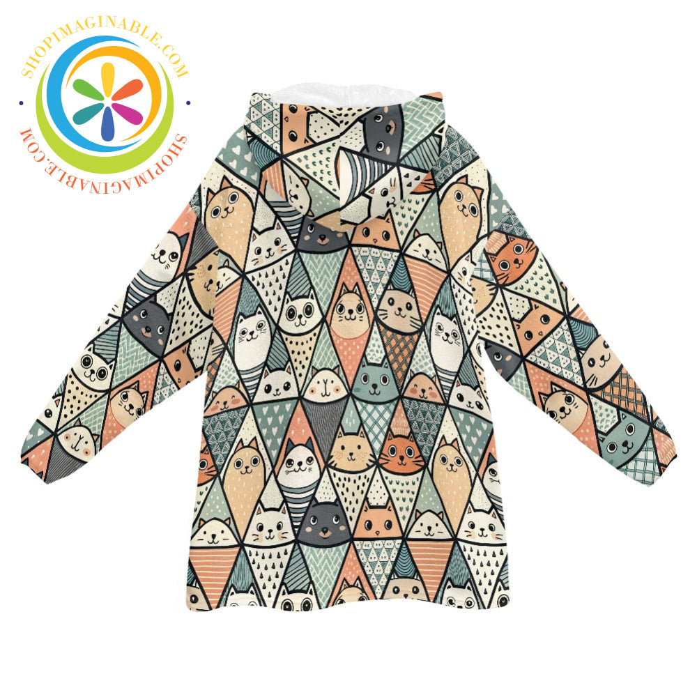 Cat Lover’s - Blanket Hoodie white / ONESIZE