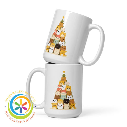 Catmas Christmas Glossy Coffee Mug - 3 Sizes 15Oz
