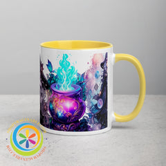 Celestial Enchanting Witch Mug With Color Inside Home Decor