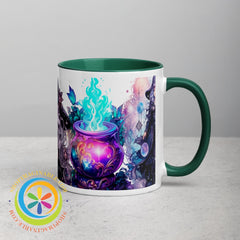 Celestial Enchanting Witch Mug With Color Inside Home Decor