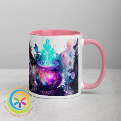 Celestial Enchanting Witch Mug With Color Inside Home Decor