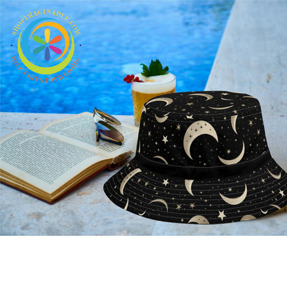 Celestial Moon & Stars Bucket Hat