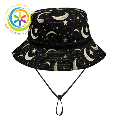 Celestial Moon & Stars Bucket Hat