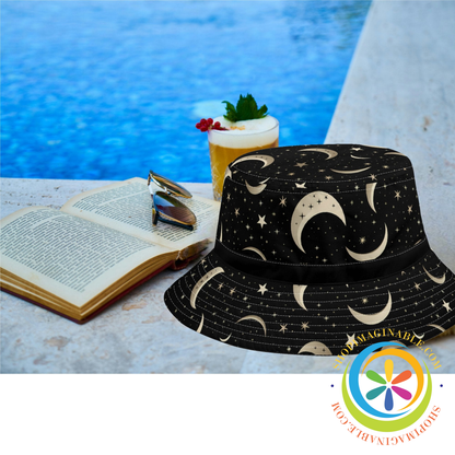 Celestial Moon & Stars Bucket Hat