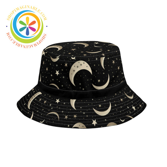 Celestial Moon & Stars Bucket Hat S