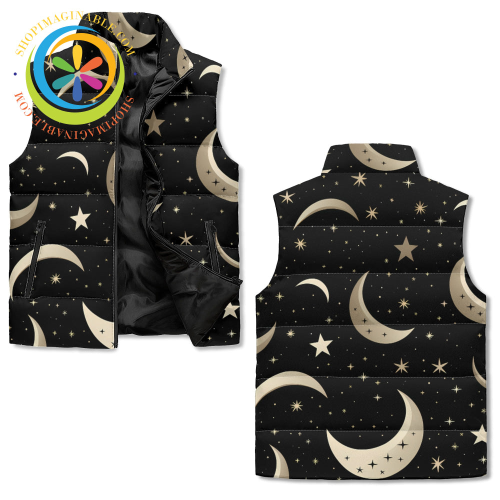 Celestial Vibes Unisex Zip Up Puffer Vest