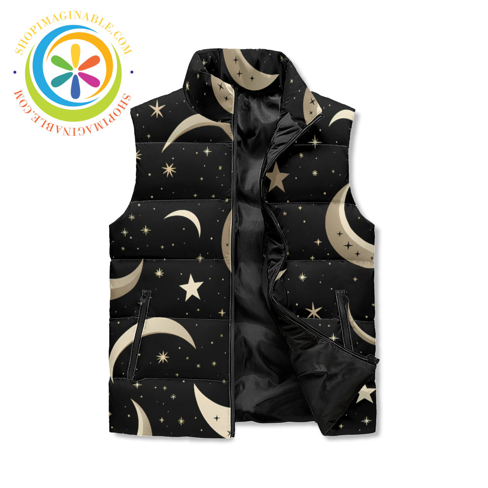 Celestial Vibes Unisex Zip Up Puffer Vest