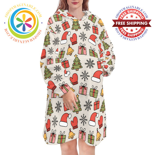 Christmas Cheer - Blanket Hoodie white / ONESIZE