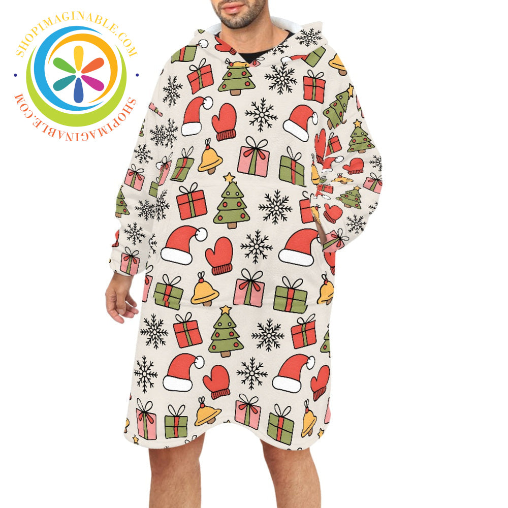 Christmas Cheer - Blanket Hoodie white / ONESIZE