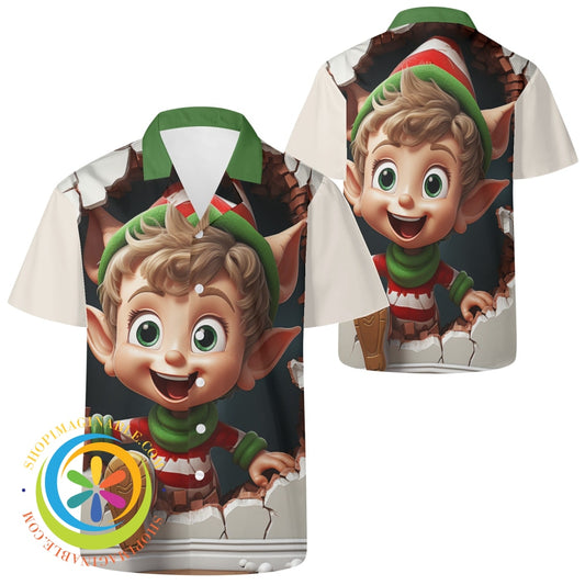 Christmas Elf Hawaiian Casual Shirt-ShopImaginable.com