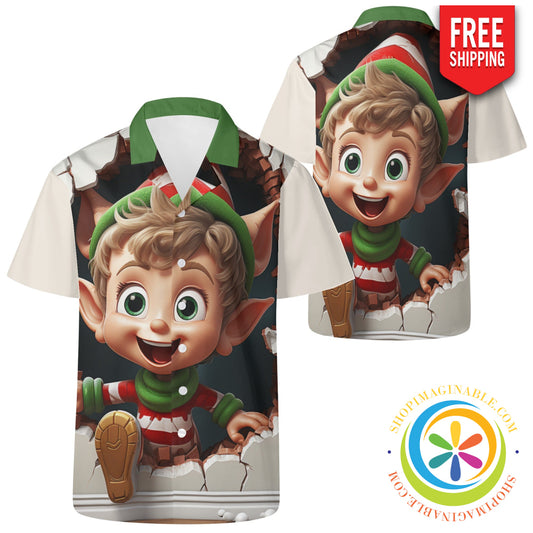 Christmas Elf Hawaiian Casual Shirt-ShopImaginable.com