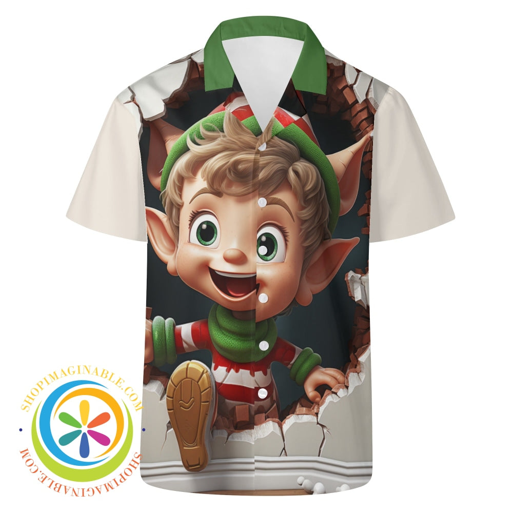 Christmas Elf Hawaiian Casual Shirt-ShopImaginable.com