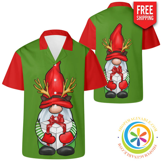 Christmas Gnome Party Hawaiian Casual Shirt 2Xs