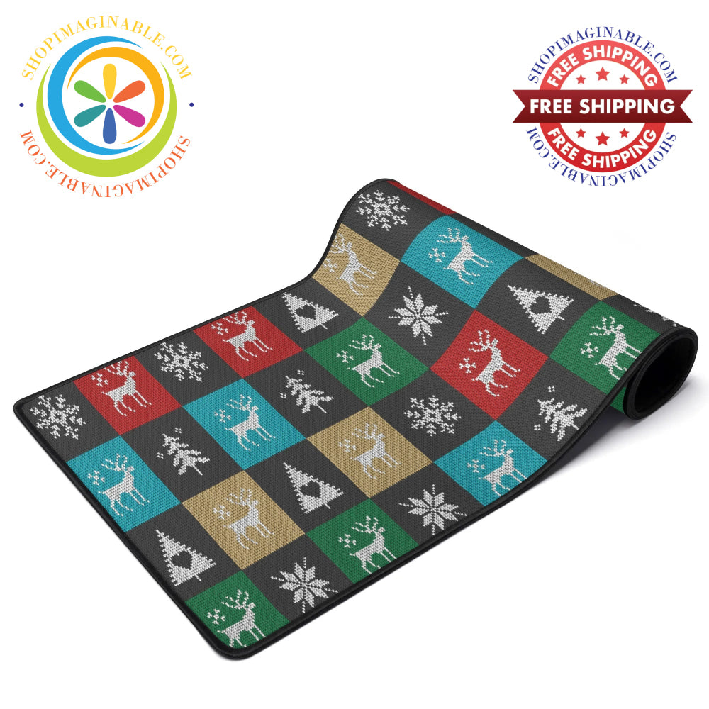 Christmas Knit Large Gaming Mouse Pad