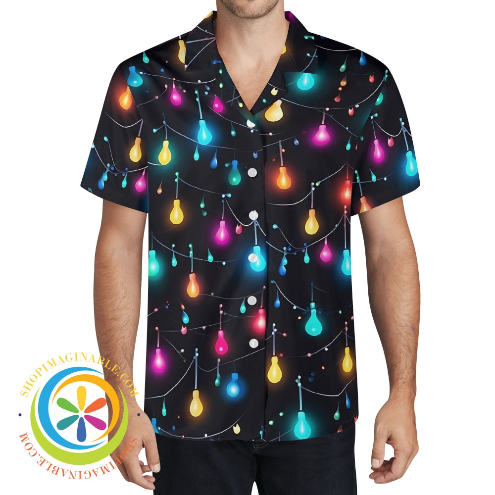 Christmas Light Strings Hawaiian Casual Shirt Hawaiian
