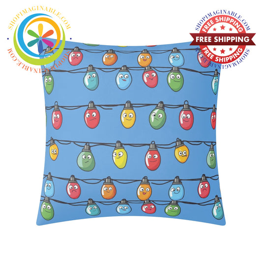 Christmas Lights Pillow Cover