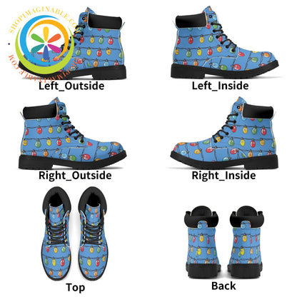 Christmas Lights Womens Boots