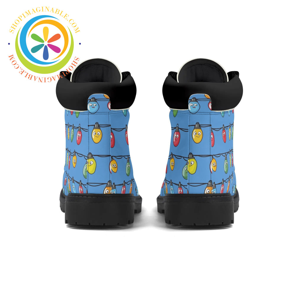 Christmas Lights Womens Boots