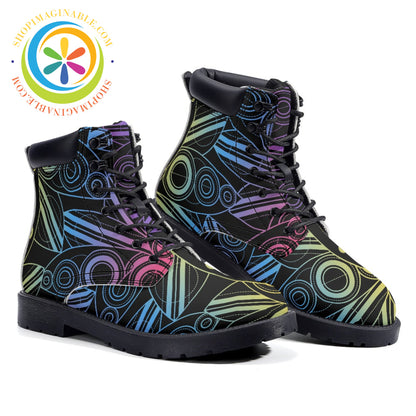 Colored Lotus - Leather Martin Boots