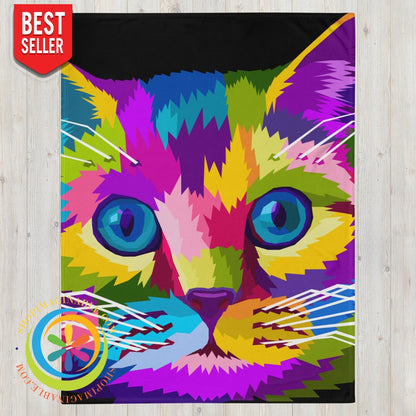 Colorful Cat Throw Blanket 60×80