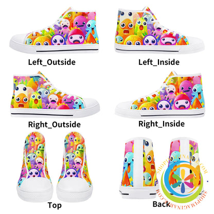 Colorful Creatures Ladies High Top Canvas Shoes Running Shoes