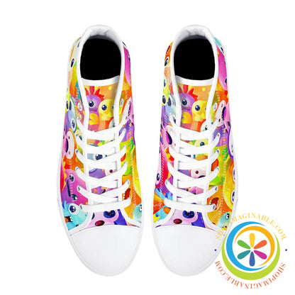 Colorful Creatures Ladies High Top Canvas Shoes Running Shoes