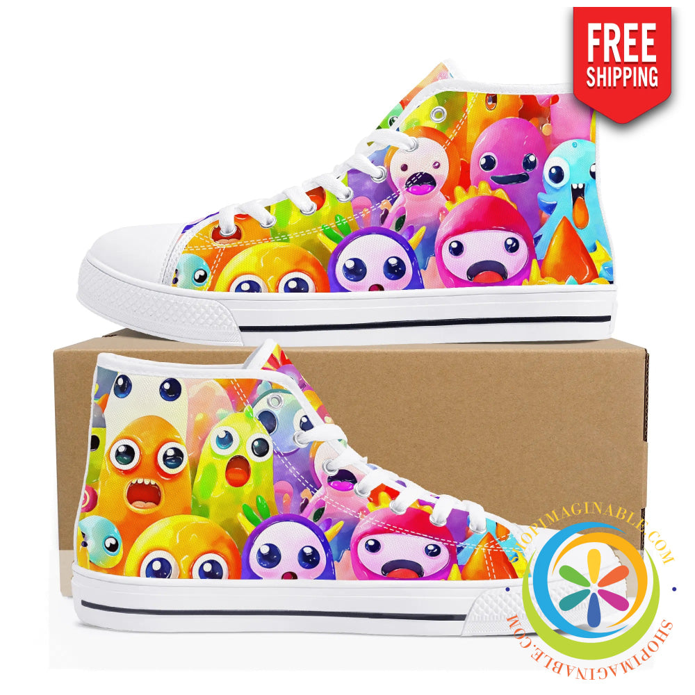 Colorful Creatures Ladies High Top Canvas Shoes Running Shoes