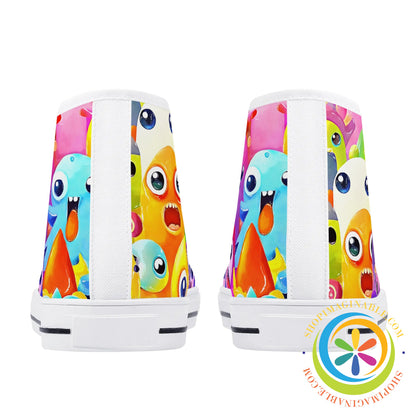 Colorful Creatures Ladies High Top Canvas Shoes Running Shoes