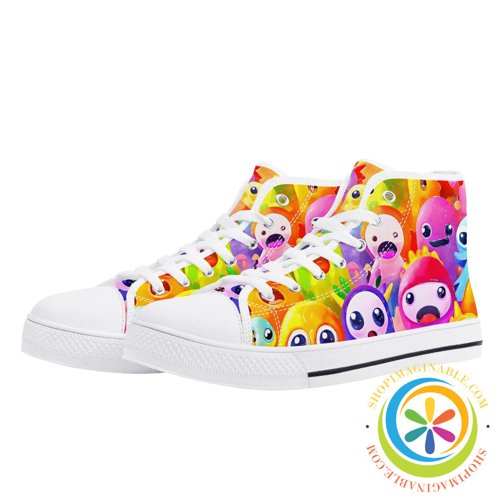 Colorful Creatures Ladies High Top Canvas Shoes Us12 (Eu44) Running Shoes