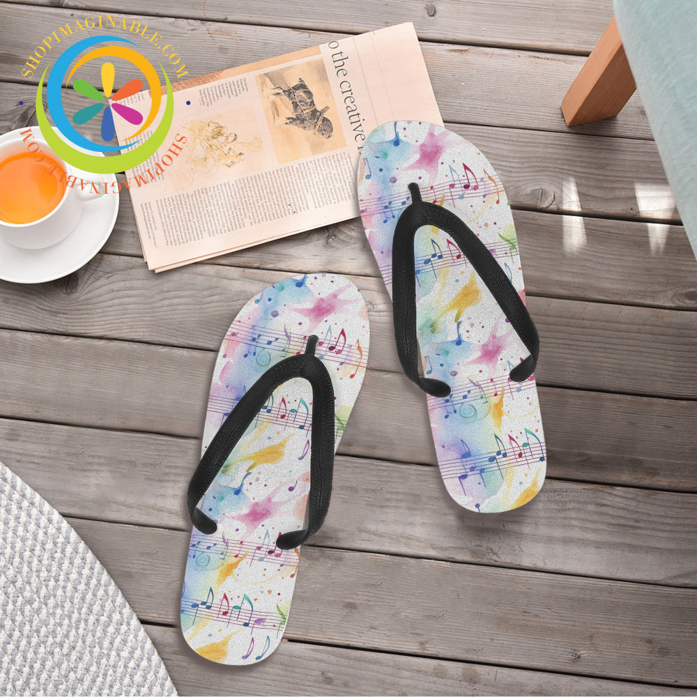 Colorful Musical Mens & Ladies Flip-Flops Flip Flops