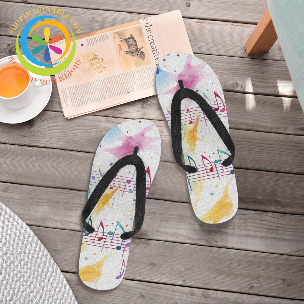 Colorful Musical Mens & Ladies Flip-Flops Flip Flops