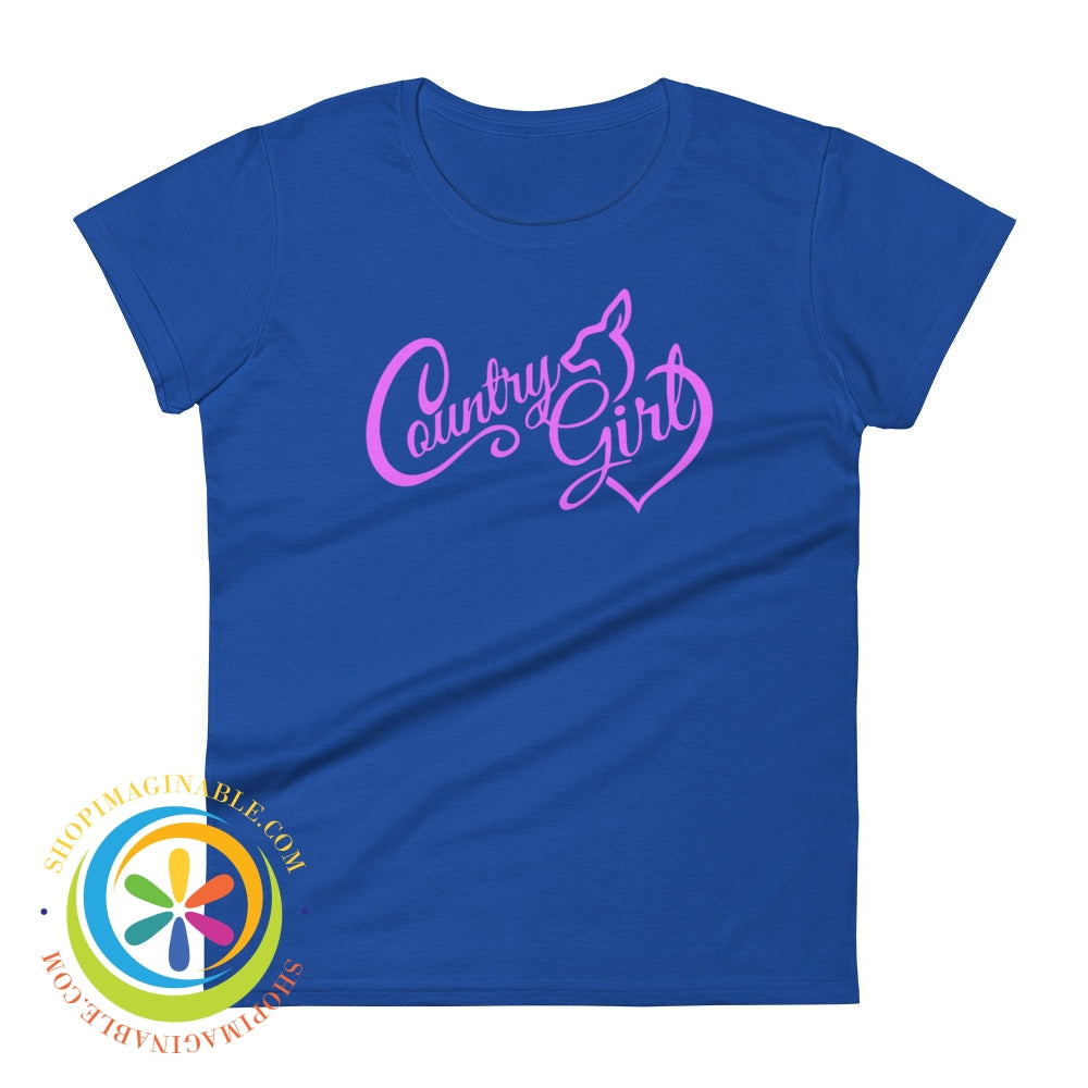 Country Girl Ladies T-Shirt Royal Blue / S T-Shirt