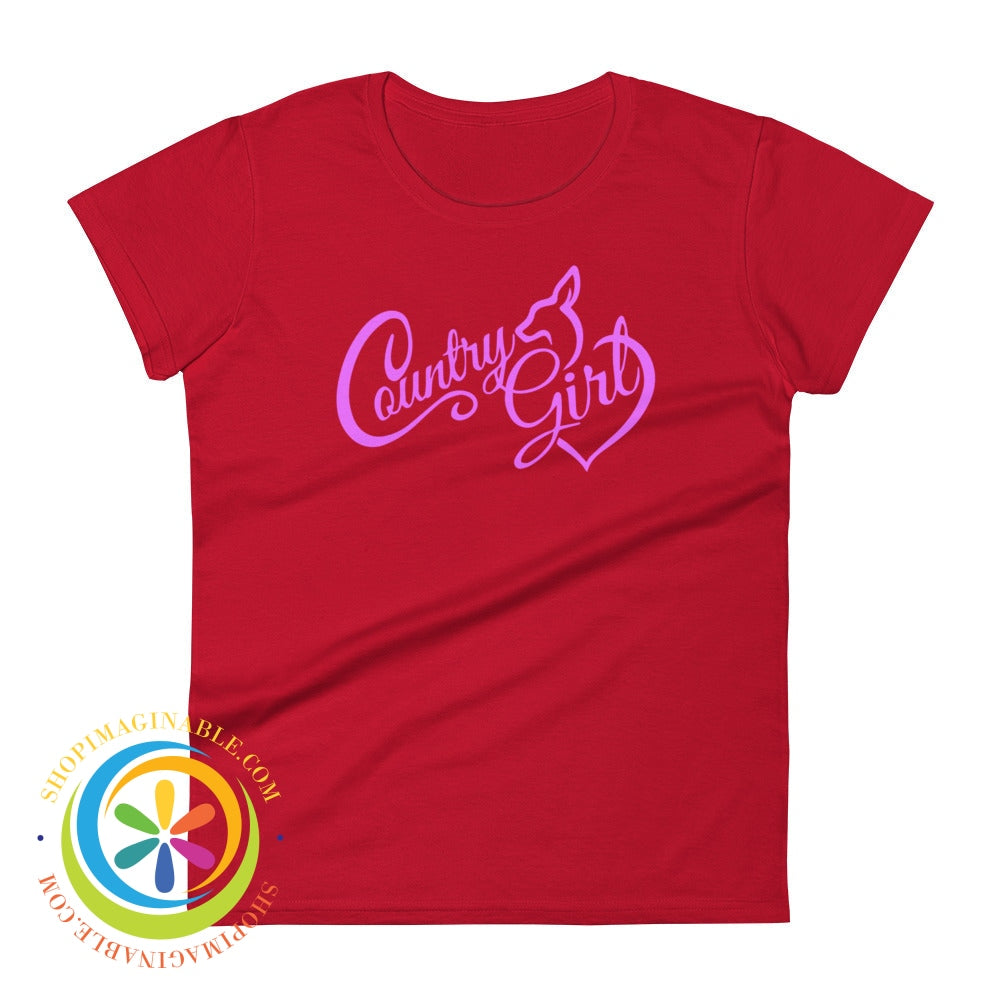 Country Girl Ladies T-Shirt True Red / S T-Shirt