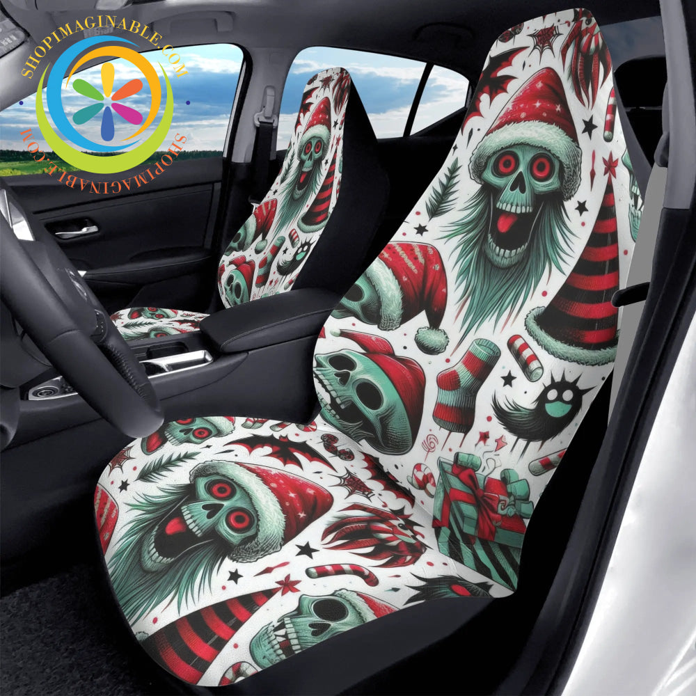 Creepy Christmas Car Seat Covers