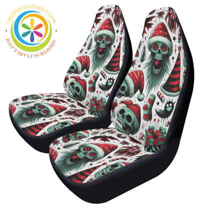 Creepy Christmas Car Seat Covers