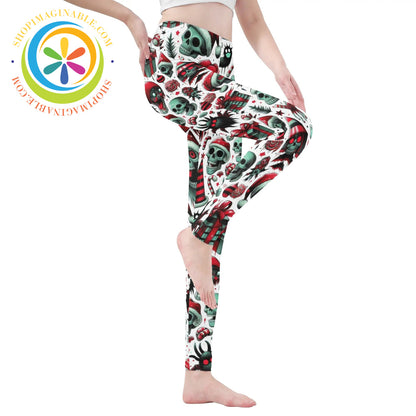 Creepy Christmas Leggings Yoga Pants