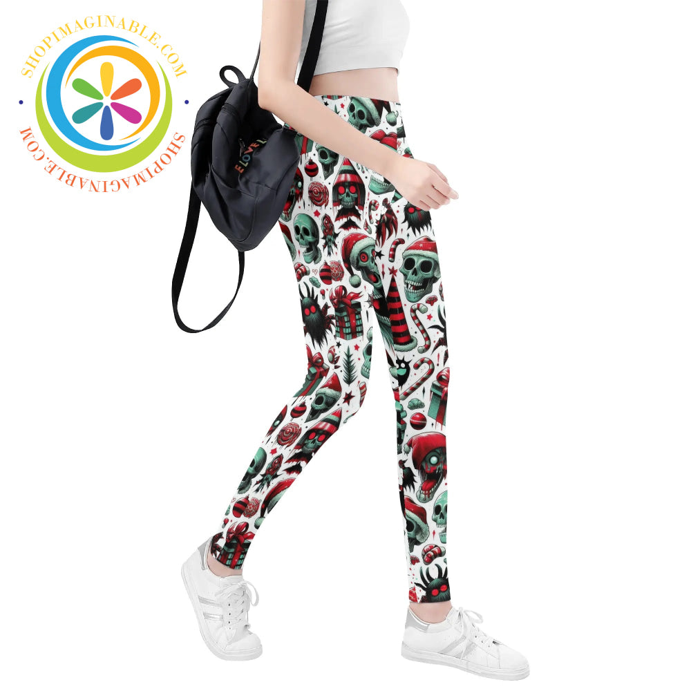 Creepy Christmas Leggings Yoga Pants