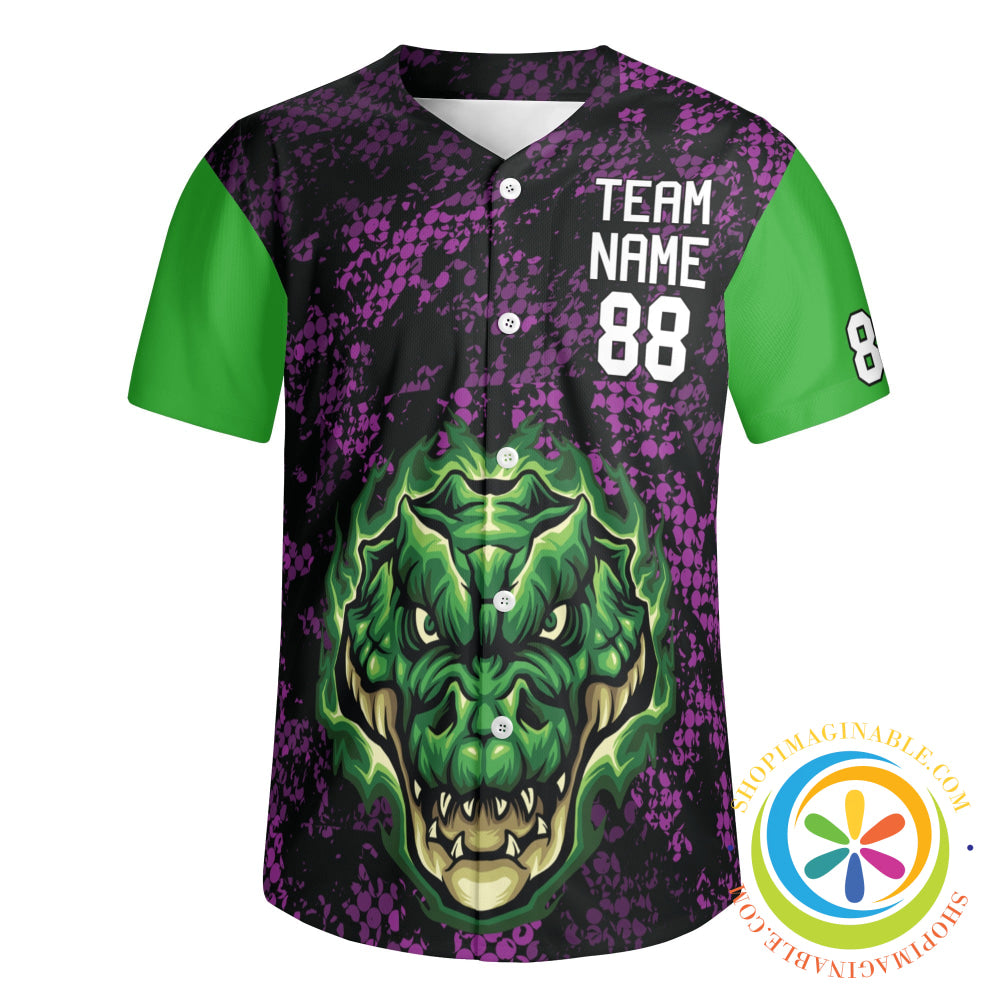 Crocodile Unisex Baseball Jersey