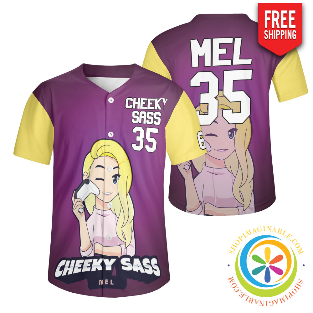 Custom Girl Gamer Unisex Baseball Jersey S