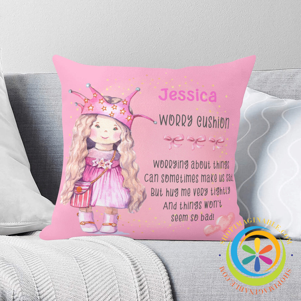 Custom Girls Worry Pillow Pillow Cover