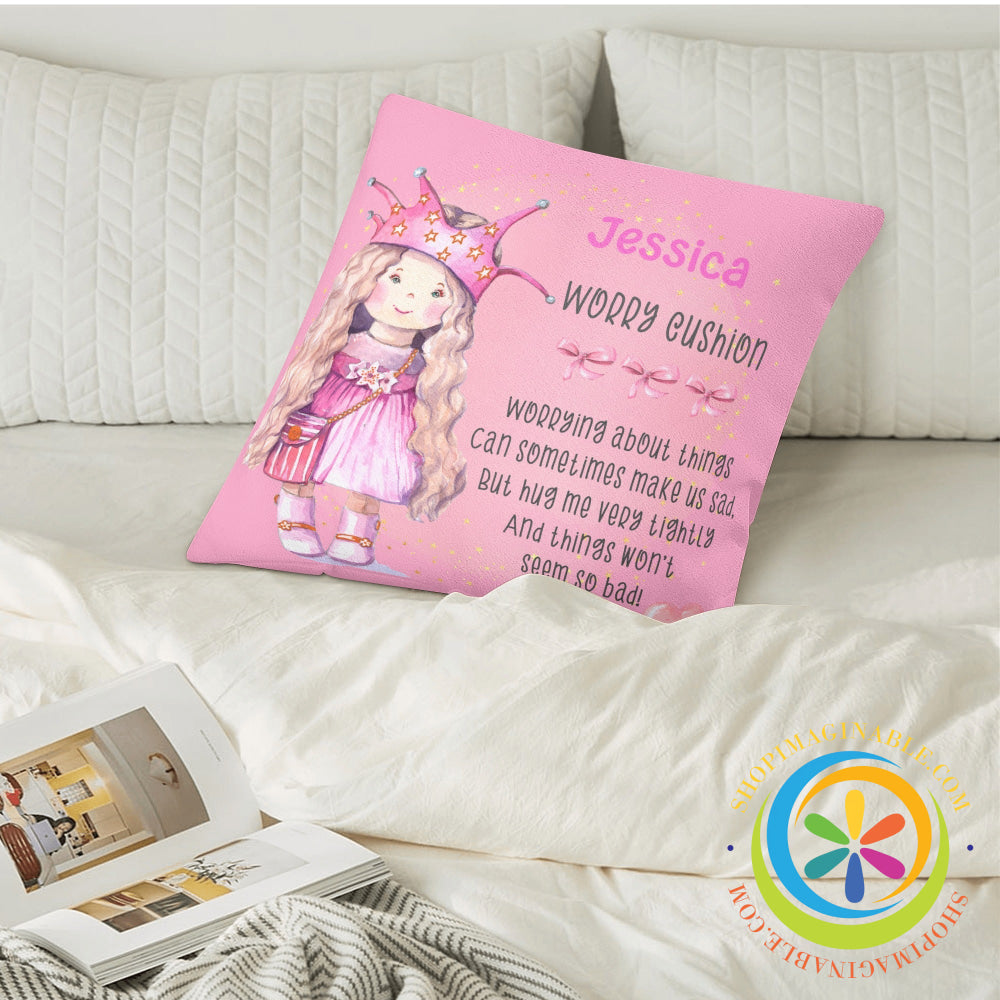 Custom Girls Worry Pillow Pillow Cover