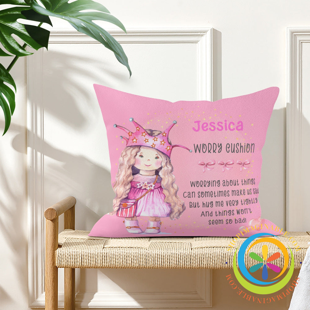 Custom Girls Worry Pillow Pillow Cover