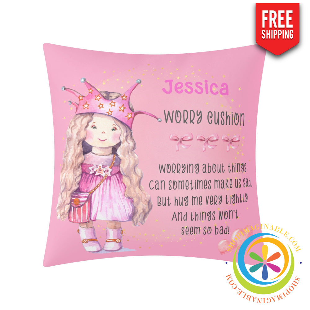 Custom Girls Worry Pillow Pillow Cover