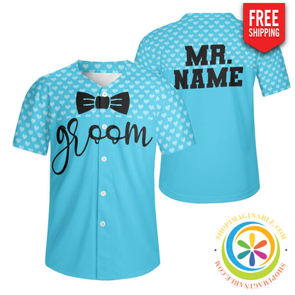 Custom Groom Unisex Baseball Jersey-ShopImaginable.com