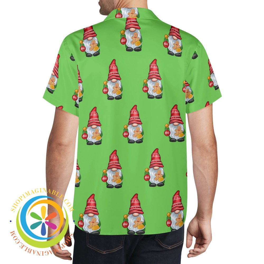 Cute Christmas Gnome Party Hawaiian Casual Shirt