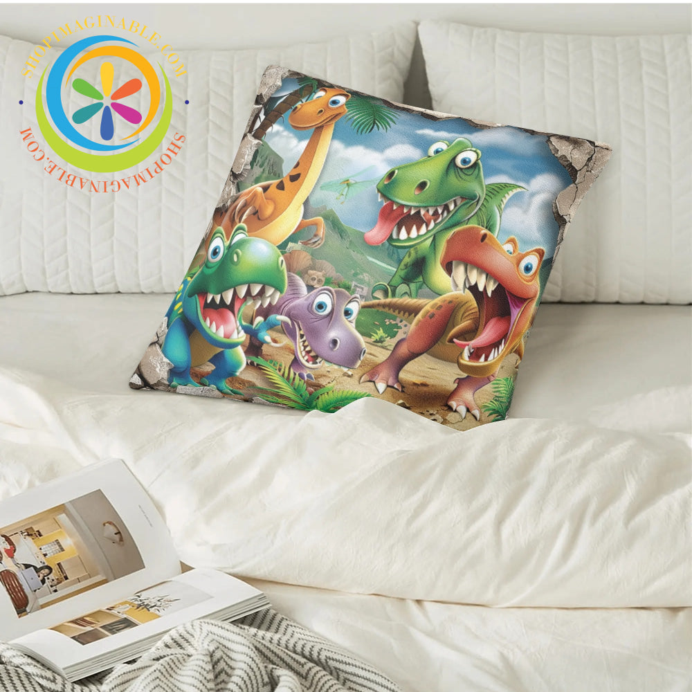 Cute Dinosaurs Pillow Case